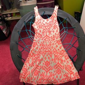 Pink and White Dress.